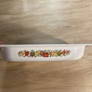 Casserole Dish, Corningware, Spice Of Life, Vintage‎ 13x9x2, Made in USA, P-21
